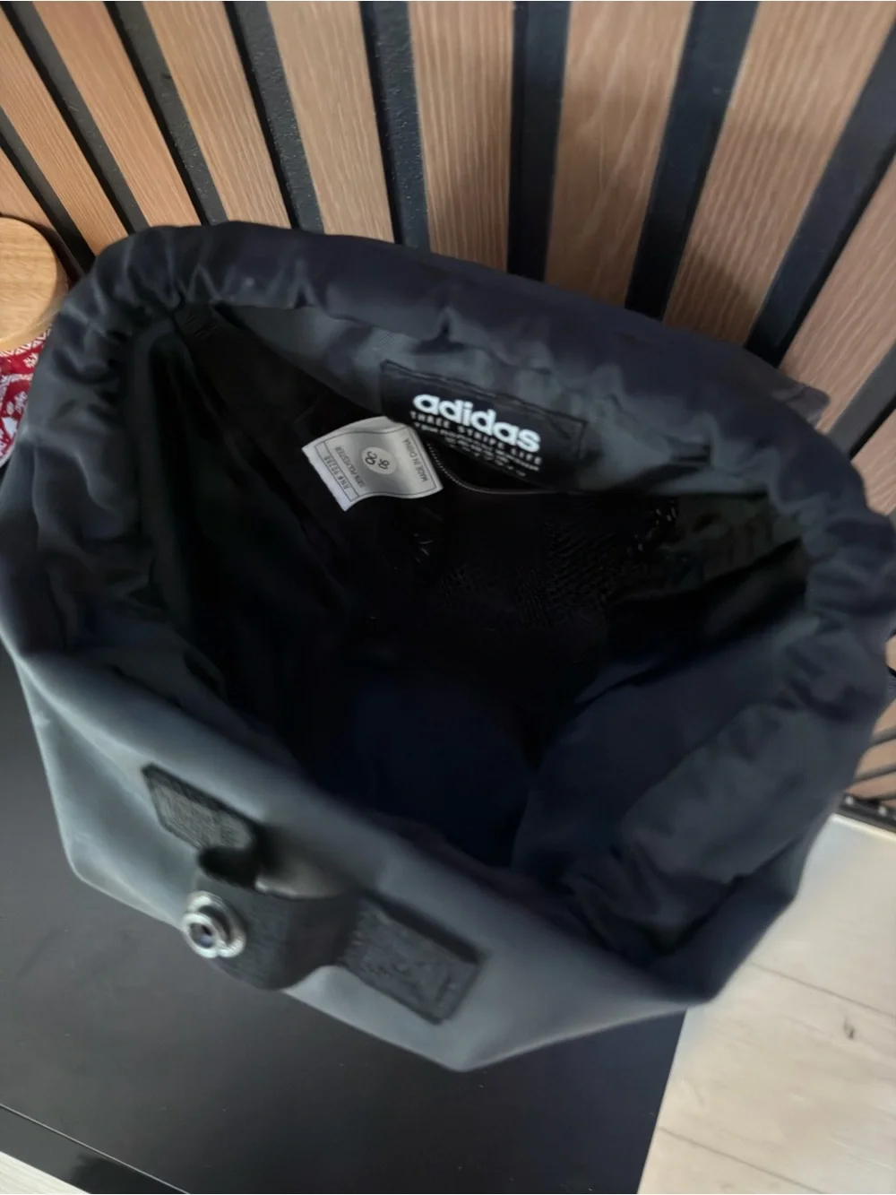 adidas Black Compact Women's Backpack - Picture 4 of 6